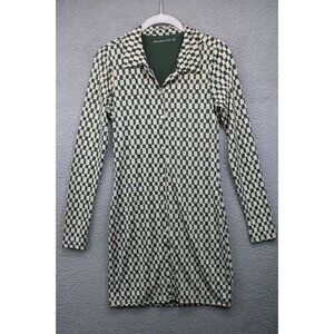 Abercrombie & Fitch Long Sleeve Button Up Bodycon Dress-Size Small-Lined